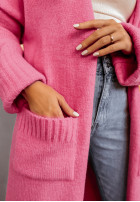 Długi Cardigan oversize It's Destiny Rosa