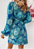 Kwiecista Kleid Beautiful Blossoms Blau