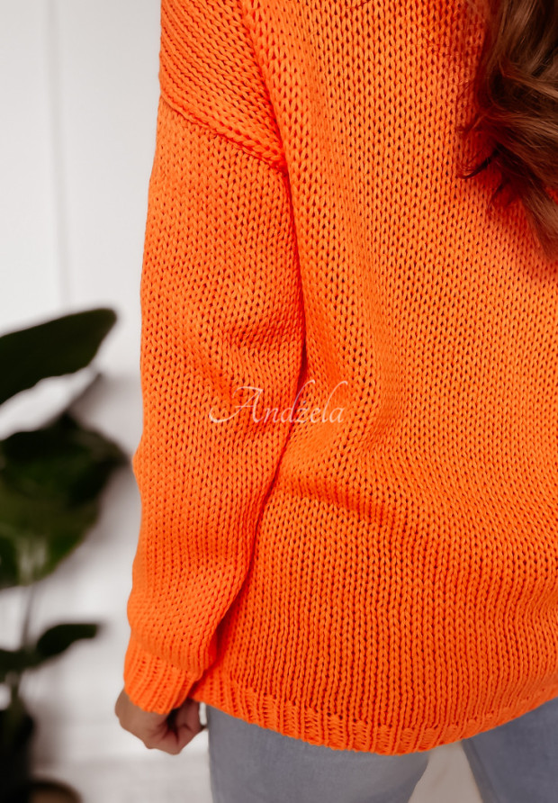 Kurzer Pullover Feel Orange