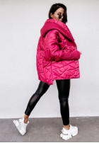 Jacket oversize z kapturem Sancha in fuchsia