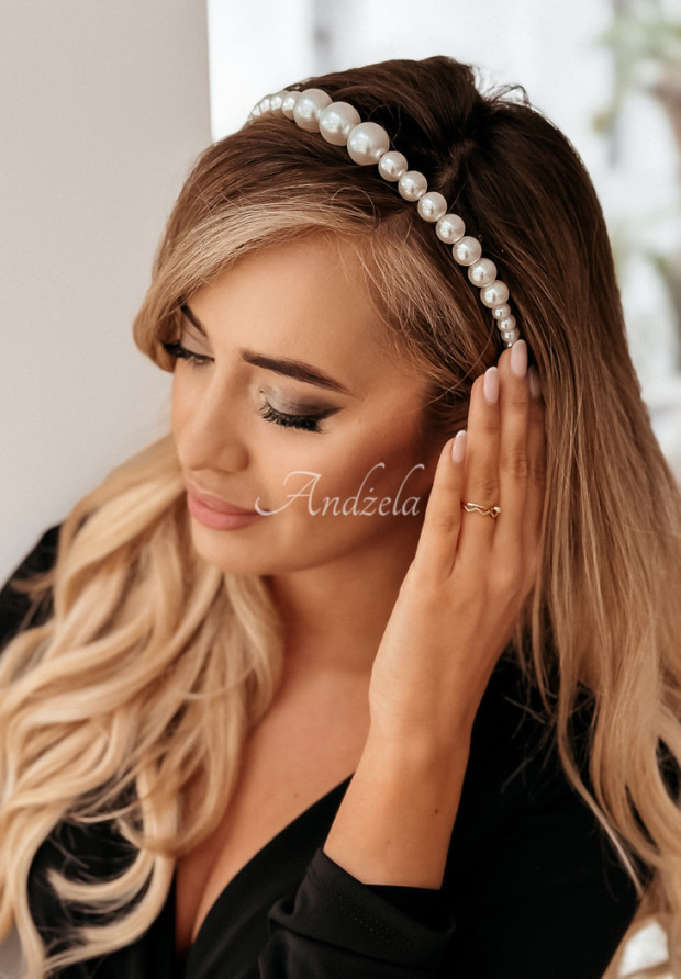 Haarreif mit Perlen Pearl Girl