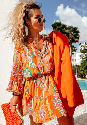 Gemustertes Kleid Magnala Sierra Orange