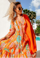 Wzorzysta Dress Magnala Sierra in orange