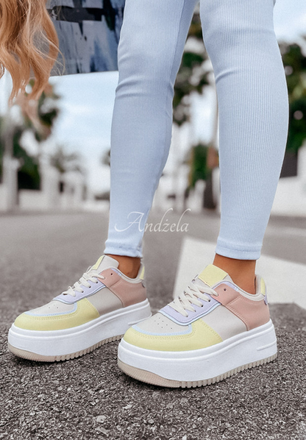Sneaker Colorful Lila-Gelb