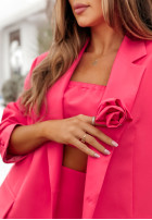 Broszka w kształcie róży Think About Me Neon Rosa