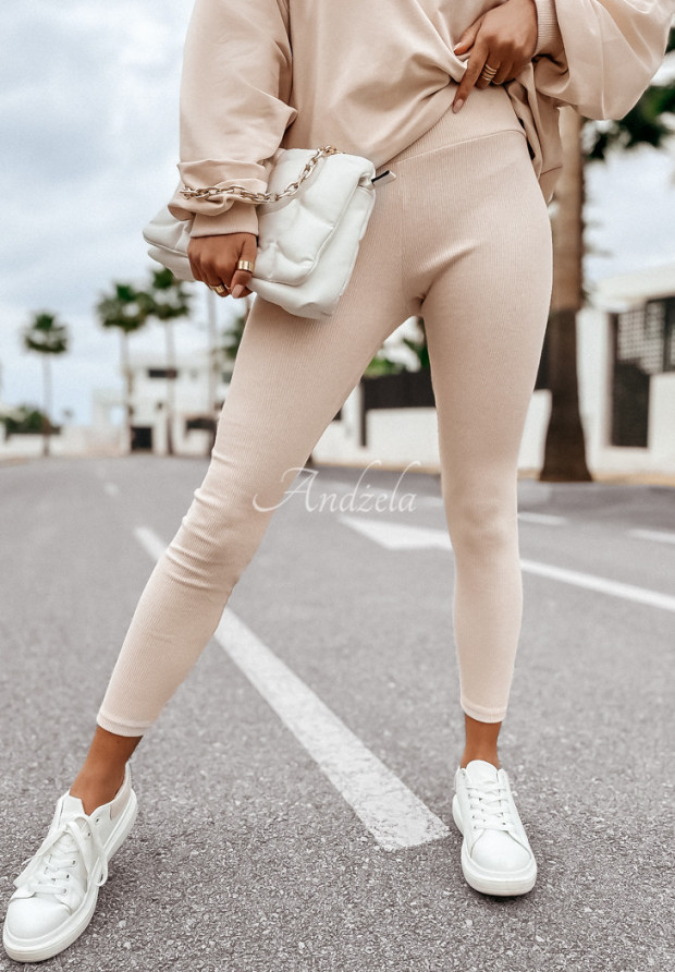 Set Sweatshirt und Leggings Start Today Beige