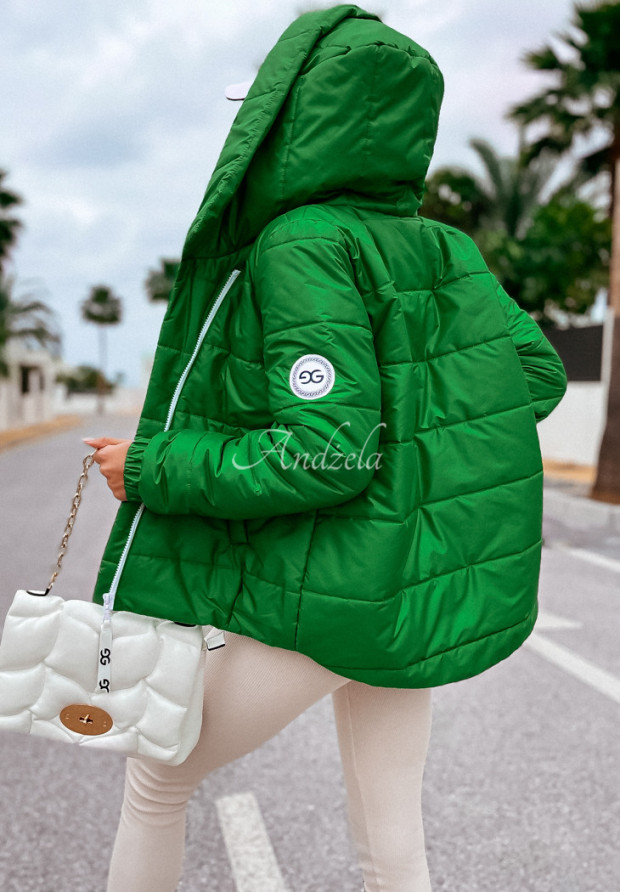 Kurze Steppjacke Stay Focused Grün