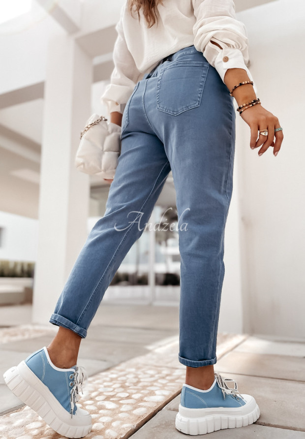 Jeanshose mit Gürtel Come Back Blau