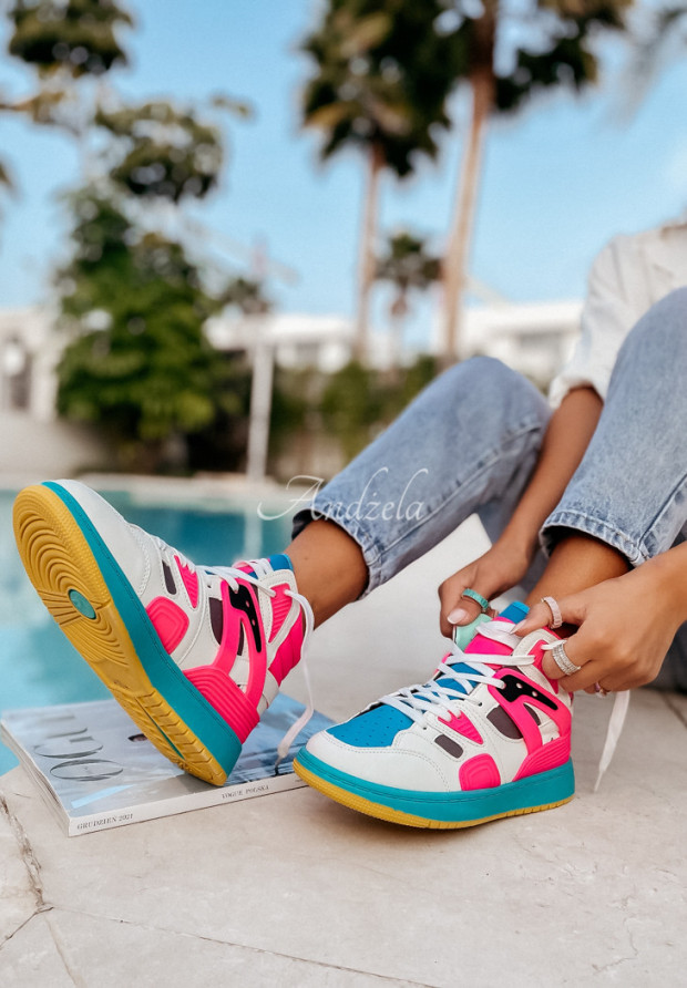 Sneaker Add Some Color rosa-blau