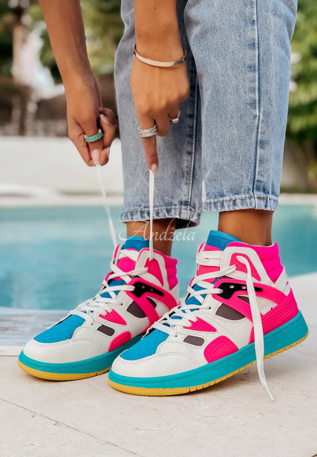 Sneaker Add Some Color rosa-blau