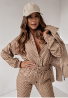 Wzorzysty Set Empire in camel