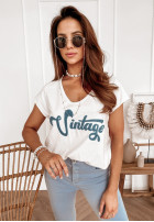T-shirt Vintage White