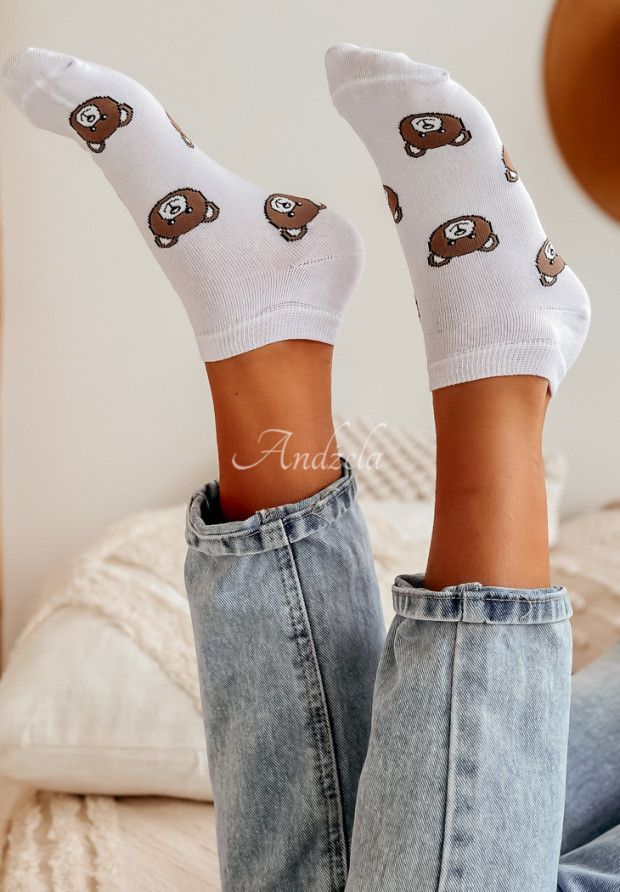 Socken mit Teddybären Bears Weiß