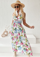 Kwiecista Kleid maxi Her Fantasy Ecru
