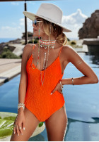 Marszczony kostium kąpielowy jednoczęściowy Vitamin Sea Orange