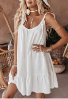 Muślinowa Dress na ramiączkach Aloha Beaches in white