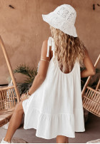 Muślinowa Dress na ramiączkach Aloha Beaches in white