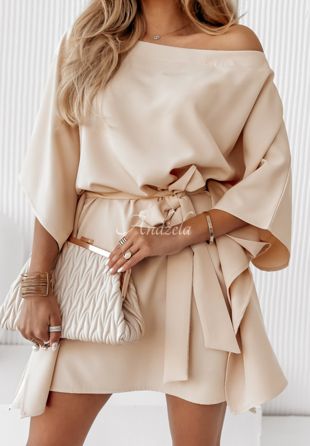 Kimonokleid Femina Beige