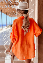Lniana Shirt Sun Symphony in orange