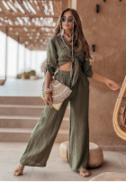 woven Trousers Summery Essentials in in in in in khaki green green green green green