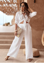 woven Trousers Summery Essentials in in in in in ecru