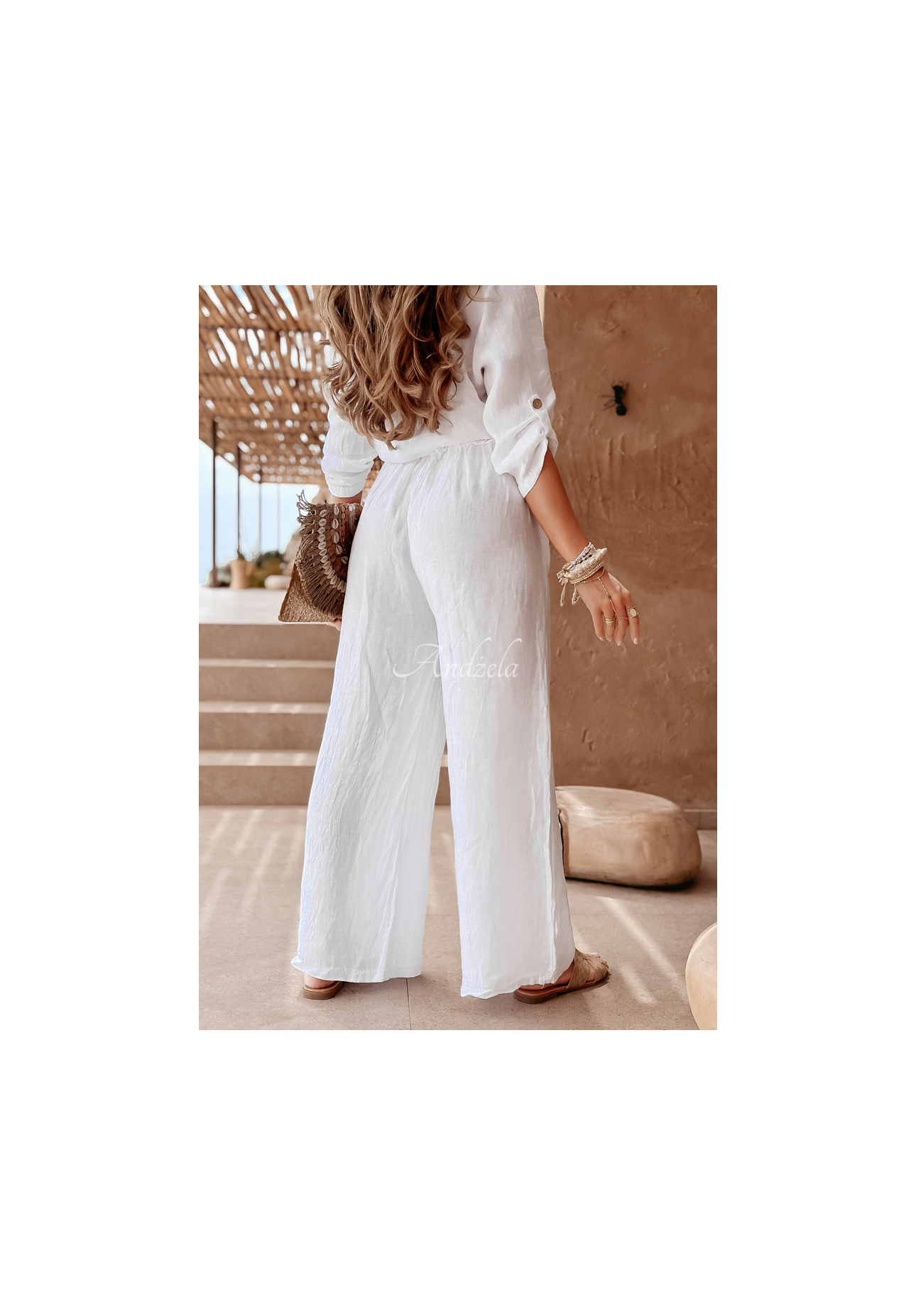 Leinen Hosen Summery Essentials Ecru