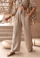 woven Trousers Summery Essentials in beige