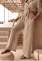 woven Trousers Summery Essentials in beige