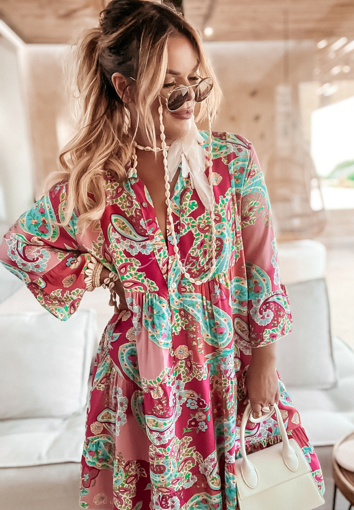 Patterned Magnala Aria pink dress