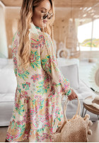 Wzorzysta Dress Magnala Aria in yellow