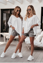 Blouse z kieszonką Sometimes in white