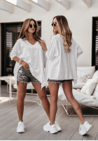 Blouse z kieszonką Sometimes in white