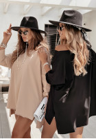 Blouse oversize My Base in beige