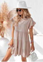 Muślinowa Dress Tiki Party in beige