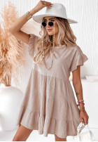 Muślinowa Dress Tiki Party in beige