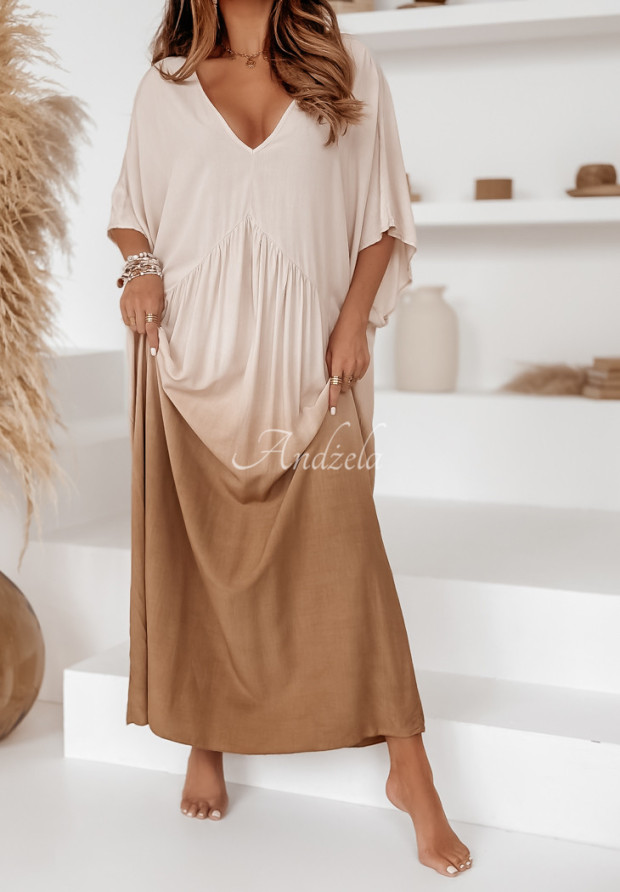 Oversized Maxikleid Passion For Fashion Beige