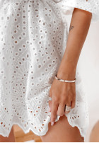 Ażurowa Kleid Kleid im spanischen Stil boho Harmonious Ecru