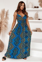 Wzorzysta Kleid maxi Her Fantasy Blau