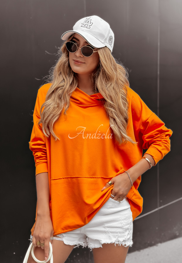 Orange Oversize Sweatshirt 18215