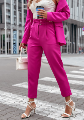 Elegante Hose mit hoher Taille First Impression Fuchsia