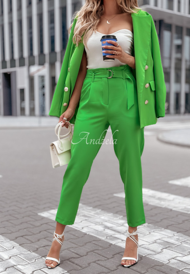 Elegante Hose mit hoher Taille First Impression Grün