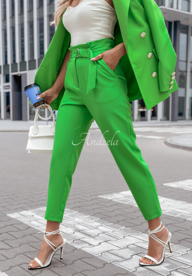 Elegante Hose mit hoher Taille First Impression Grün