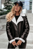 Jacke Aus Lederimitat z futrem Spice, Spice Baby Schwarz