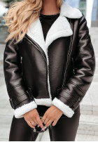 Jacke Aus Lederimitat z futrem Spice, Spice Baby Schwarz