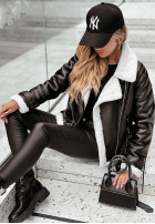 Jacke Aus Lederimitat z futrem Spice, Spice Baby Schwarz