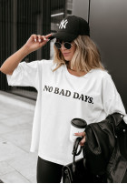 T-Shirt z nadrukiem Zero Bad Days Weiß
