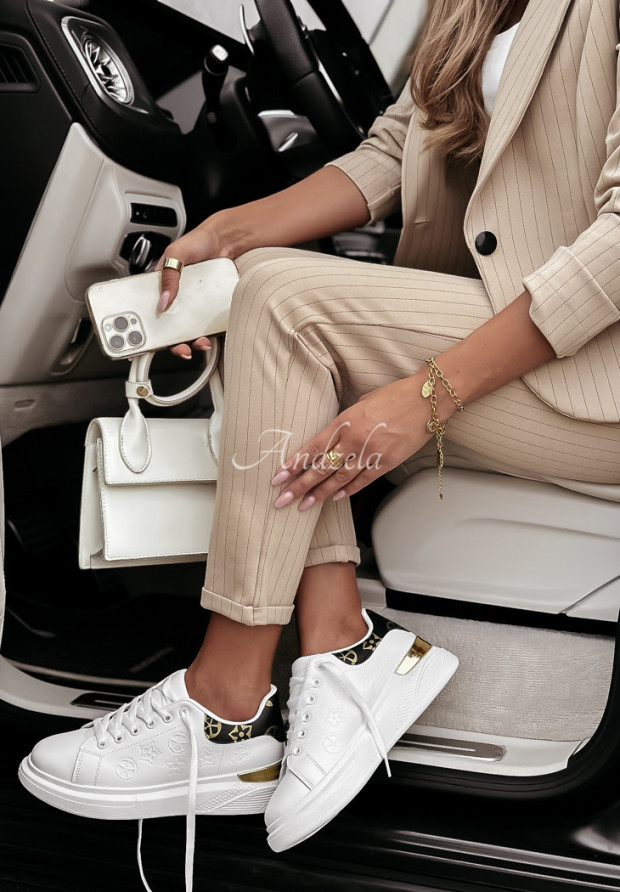 Sneaker mit dekorativen Mustern Queen Of Fashion Weiß