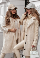 Długa Weste z imitacji kożucha Winter Ice Beige