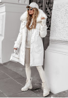 Jacke parka z futerkiem Change The World Beige