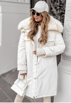 Jacke parka z futerkiem Change The World Beige